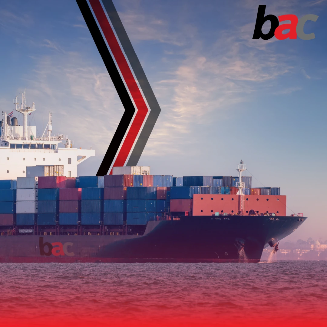 Cargo ship transporting containers across the ocean for cost-effective sea freight