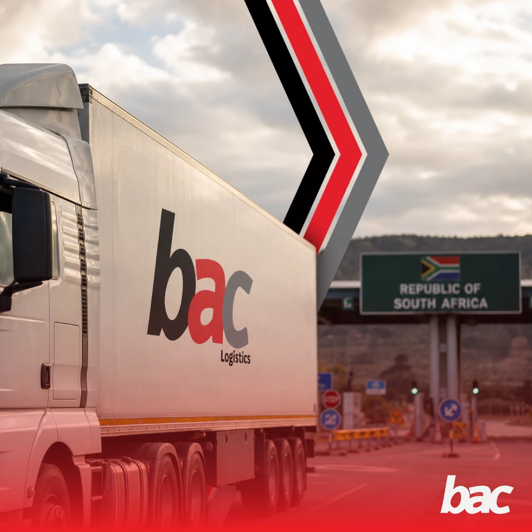 BAC Logistics truck at a South African border crossing for SADC cross-border road freight